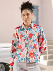 DressBerry Women Classic Floral Opaque Printed Casual Shirt