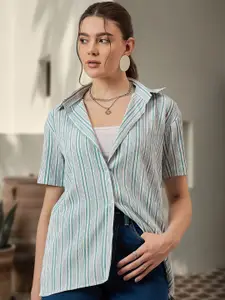 DressBerry Women Classic Opaque Printed Casual Shirt