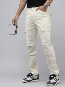 U.S. Polo Assn. Denim Co. Men Straight Fit Cargos Trousers