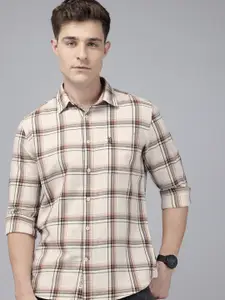 U.S. Polo Assn. Denim Co. Checked Pure Cotton Casual Shirt