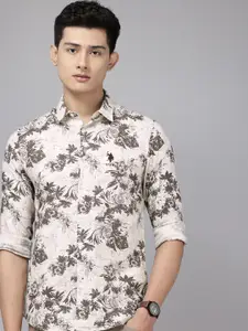 U.S. Polo Assn. Denim Co. Floral Printed Pure Cotton Casual Shirt