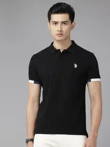 U.S. Polo Assn. Denim Co. Polo Collar Pure Cotton Slim Fit T-shirt