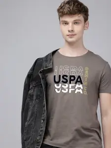 U.S. Polo Assn. Denim Co. Brand Logo Printed Pure Cotton Slim Fit T-shirt