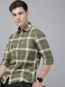 U.S. Polo Assn. Denim Co. Checked Pure Cotton Casual Shirt