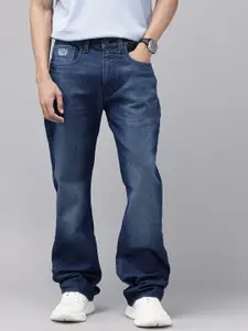 U.S. Polo Assn. Denim Co. Men Connor Bootcut Mid-Rise Light Fade Stretchable Jeans