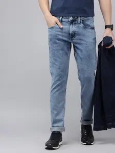 U.S. Polo Assn. Denim Co. Men Brandon Slim Tapered Fit Heavy Fade Stretchable Jeans