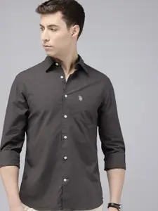 U.S. Polo Assn. Pure Cotton Tailored Fit Opaque Casual Shirt