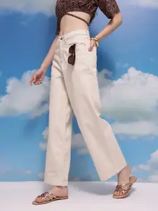 CORSICA Women Wide Leg Stretchable Jeans