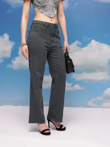 CORSICA Women Straight Fit Mid-Rise Stretchable Jeans