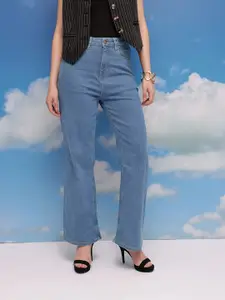 CORSICA Women Wide Leg Mid-Rise Stretchable Jeans