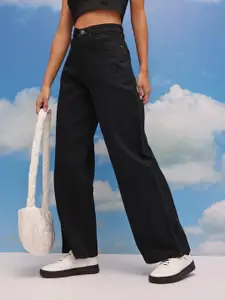 CORSICA Women Mid-Rise Stretchable Wide Leg Jeans