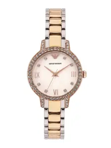Emporio Armani Women Mother of Pearl Dial Analogue Watch AR11499I