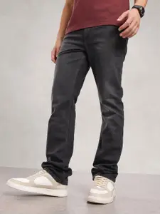 Nautica Men Straight Fit Mid-Rise Light Fade Stretchable Jeans