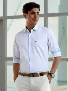 Allen Solly Men Slim Fit Spread Collar Checked Cotton Formal Shirt