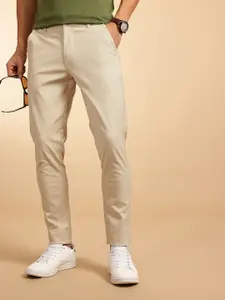 French Connection Men Striped Slim Fit Chinos Trousers