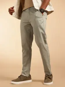 French Connection Men Slim Fit Cotton Linen Chinos Trousers