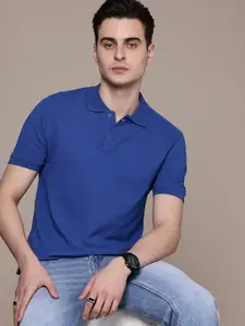 Moda Rapido Men Solid Polo Collar T-shirt