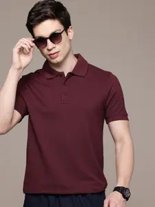 Moda Rapido Men Solid Polo Collar T-shirt