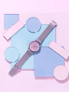 Sonata Women Dial & Bracelet Style Straps Analogue Watch SP80055KM02