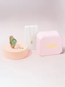 Sonata Women Dial & Bracelet Style Straps Analogue Watch SP80107YM01WF