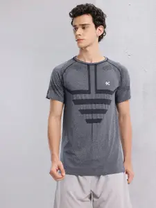 HRX by Hrithik Roshan Antimicrobial Rapid-Dry Yoga T-shirt