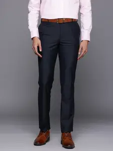 Raymond Men Checked Slim Fit Trousers