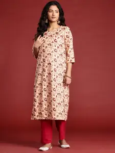 Anouk Printed Straight Kurta