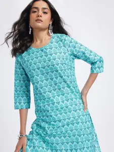 Anouk Ethnic Motifs Print Cotton Kurta