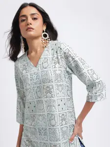 Anouk Printed Straight Kurta