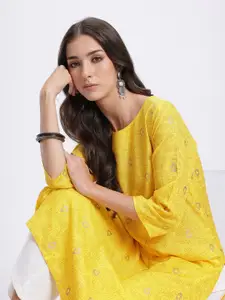 Anouk Ethnic Motifs Printed Indie Straight Kurta