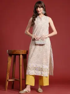 Anouk Ethnic Motifs Embroidered Sequinned Kurta