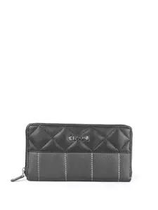 CIMONI Textured Leather Zip Around Wallet