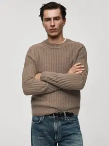 MANGO MAN Ribbed Pullover