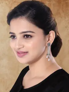 I Jewels Contemporary Drop Earrings