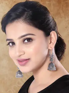 I Jewels Contemporary Jhumkas Earrings