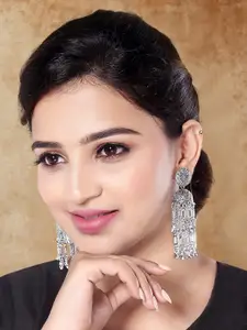 I Jewels Contemporary Jhumkas Earrings