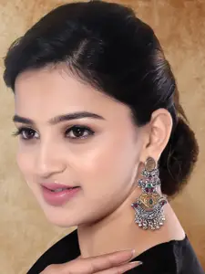 I Jewels Contemporary Drop Earrings