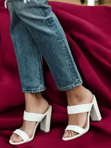 Fashion Tails Women Open Toe Block Heels