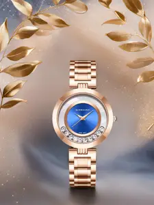 Giordano Dancing Diamonds Collection Watch Women Stainless Steel Strap & 3 Hand Mechanism