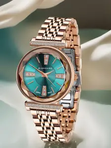 GIORDANO Women Embellished Bracelet Style Straps Analogue Watch GZ-60084-22