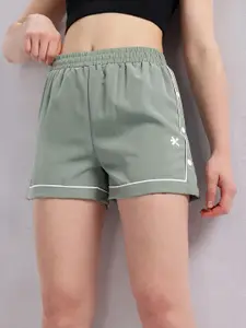 HRX by Hrithik Roshan Women Contrast Piping Running Shorts