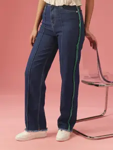 DressBerry Women Straight Fit High-Rise Stretchable Jeans