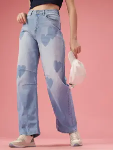 DressBerry Women Barrel Fit Light Fade Stretchable Jeans