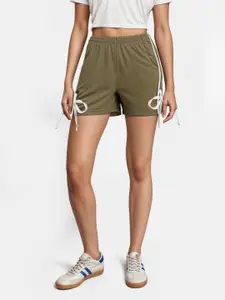 glitchez Women Relaxed Fit Shorts With Bow Detail