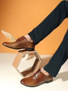 Carlton London Men Leather Formal Derbys