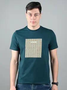 LOUIS STITCH Men Graphic Printed Round Neck Cotton T-shirt