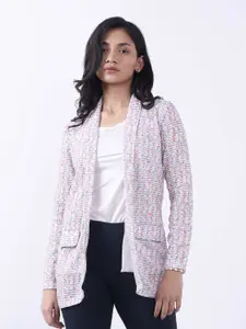 Bonnaty Printed Cotton Open Front Shrug