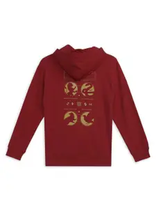 PUMA x Harry Potter Boys Printed Cotton Relaxed Fit Hoodie