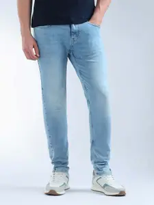 Flying Machine Slash Slim Tapered Fit Mid Rise Jeans