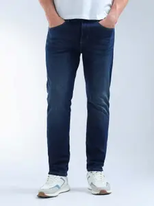 Flying Machine Slash Slim Tapered Fit Mid Rise Jeans